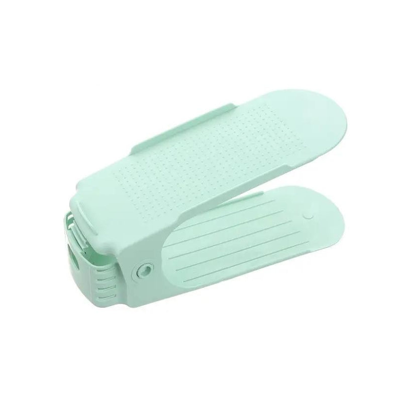 Adjustable, space-saving shoe organizer 