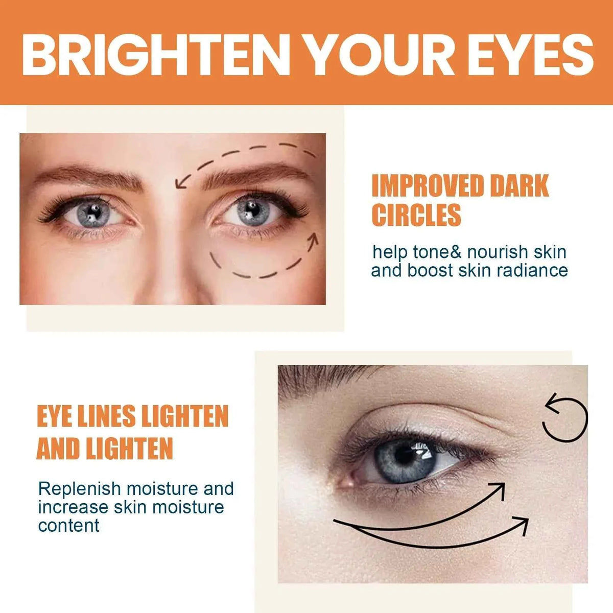 Vitamin C Eye Balm Stick - Moisturizing, Brightening & Anti-Puffiness Eye Cream