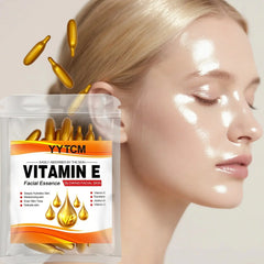 Vitamin E Deep Moisturizing Capsule Essence, Hydrates and Smooths Skin, Contains Plant-Based Squalane, Vitamin C, Deep Hydration and Skin Brightening Essence (0.4Gx30 Capsules)/Bag-1 Bag