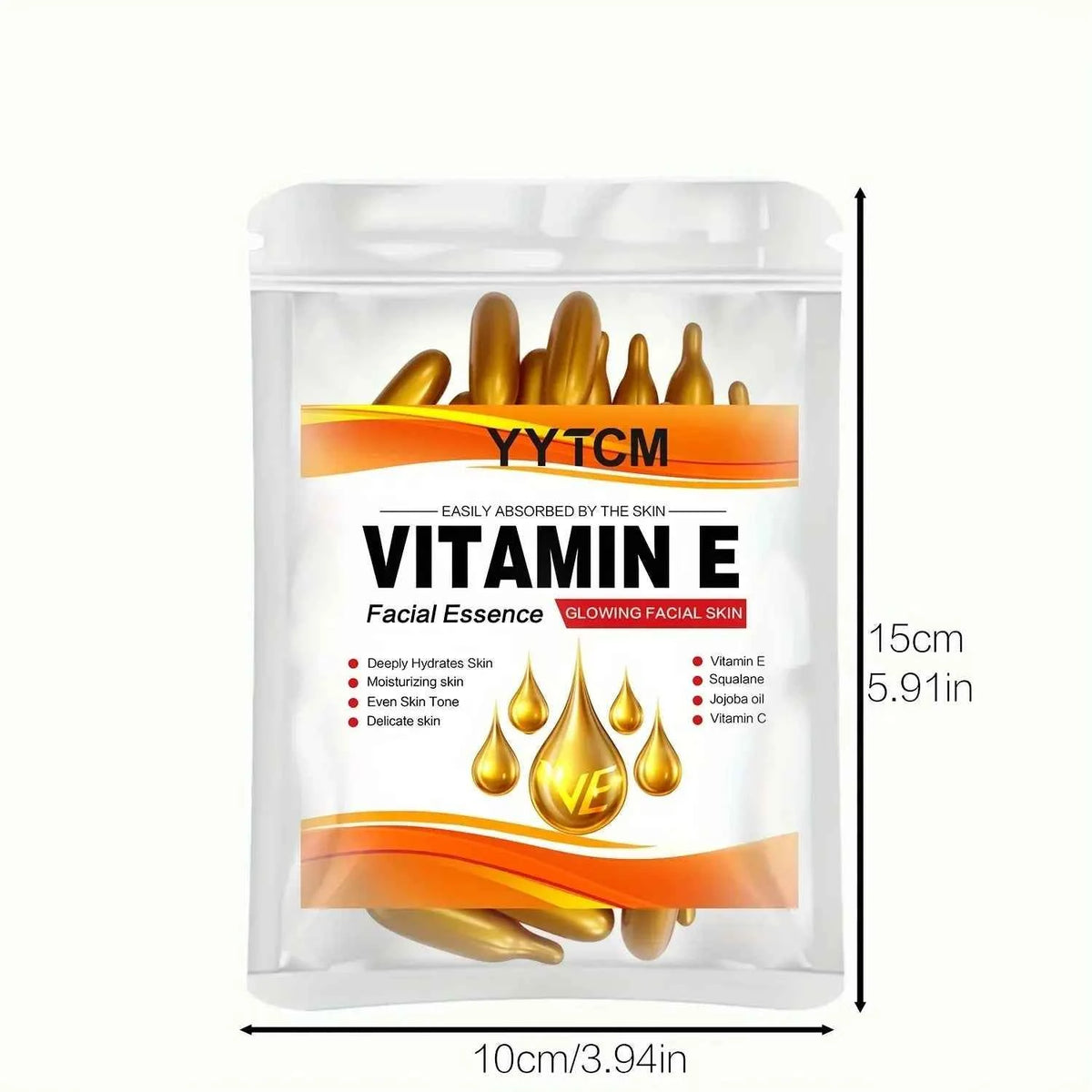 Vitamin E & C Moisturizing Capsule Face Serum with Squalane