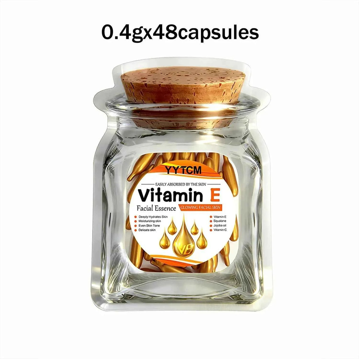 Vitamin E & C Moisturizing Capsule Face Serum with Squalane