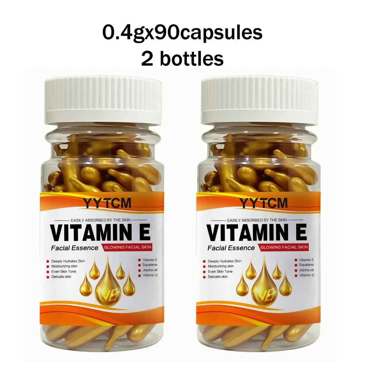 Vitamin E & C Moisturizing Capsule Face Serum with Squalane