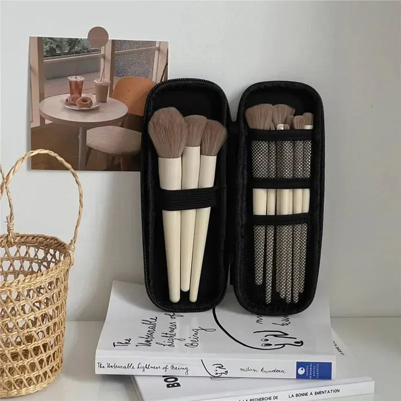 Waterproof Makeup Brush Storage Bag – Double Zipper Travel Case dylinoshop