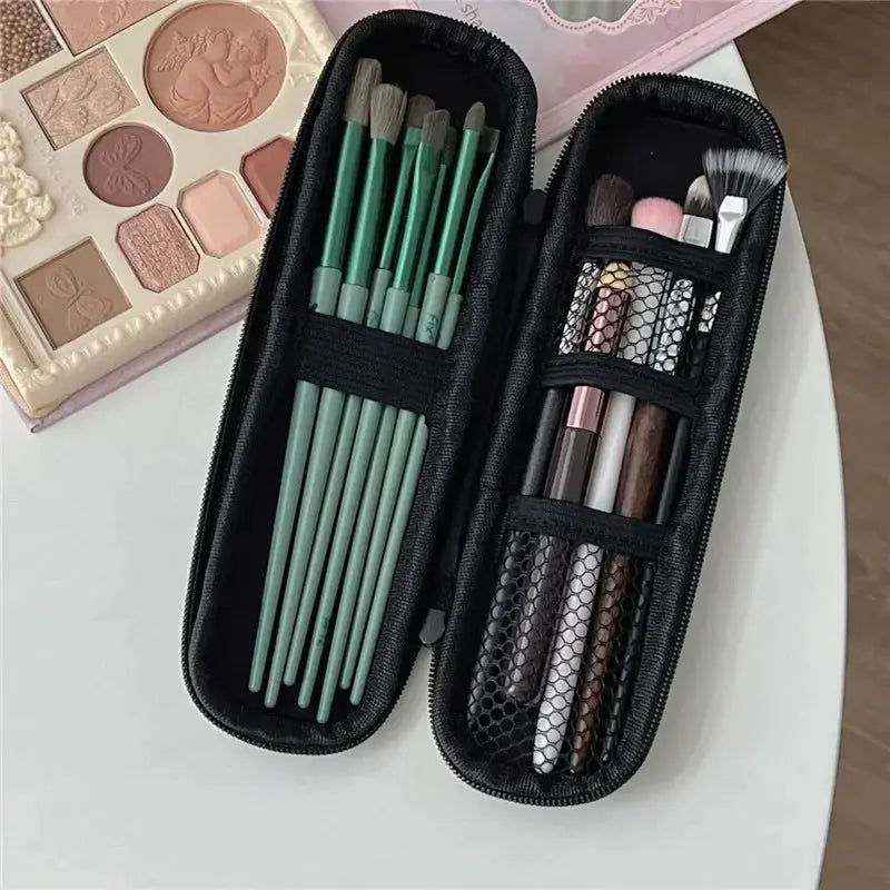 Waterproof Makeup Brush Storage Bag – Double Zipper Travel Case dylinoshop