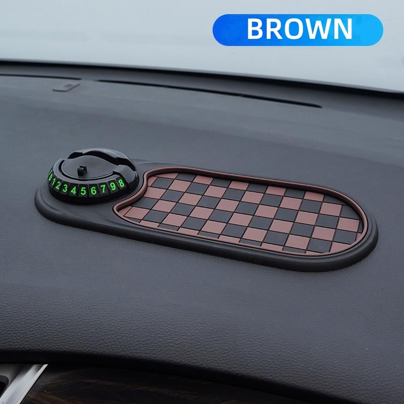 Car Dashboard Mat | Multi-Functional Organizer with Phone Holder, Non-Slip PVC 