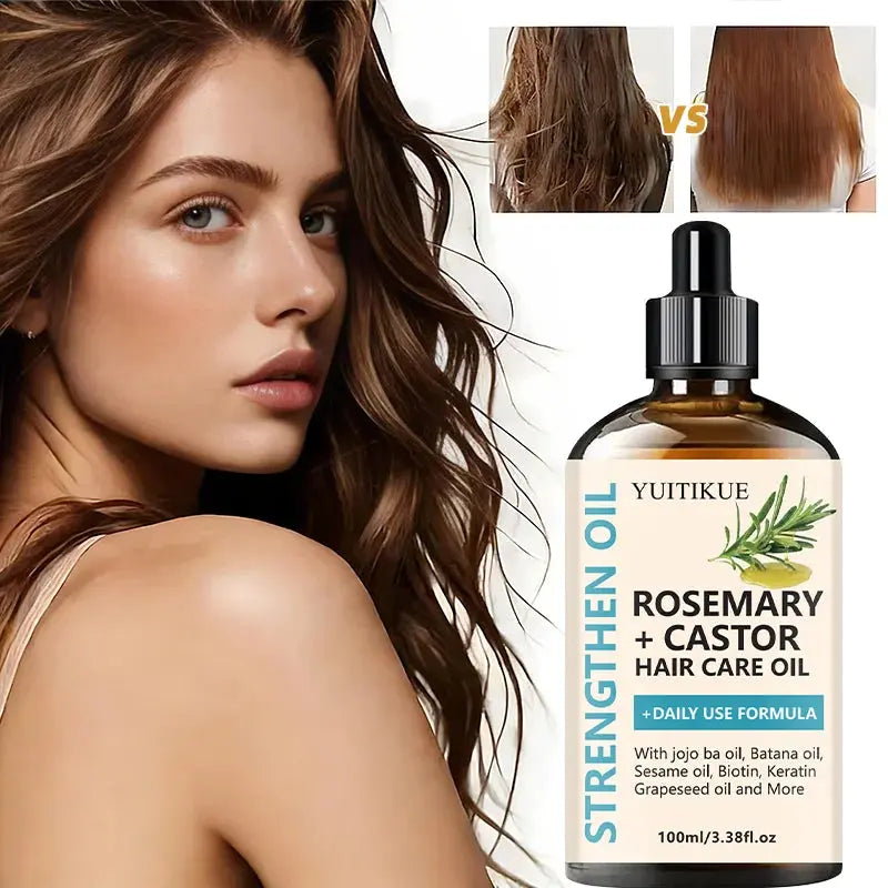 YUITIKUE Rosemary & Castor Strengthening Hair Oil - Uexim