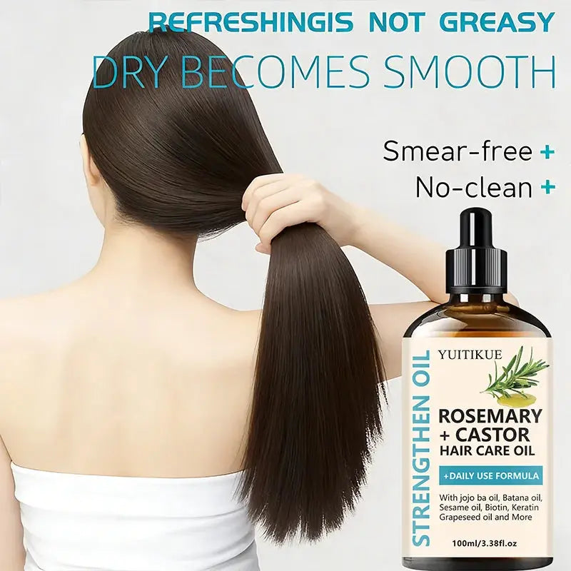 YUITIKUE Rosemary & Castor Strengthening Hair Oil - Uexim