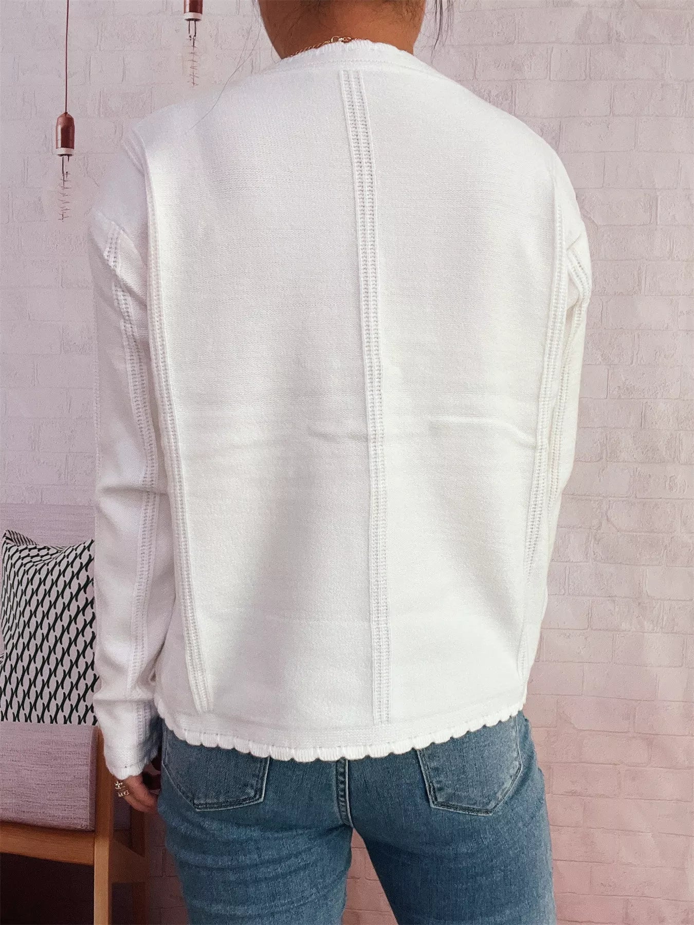Cherry Embroidered Button Up Cardigan 
