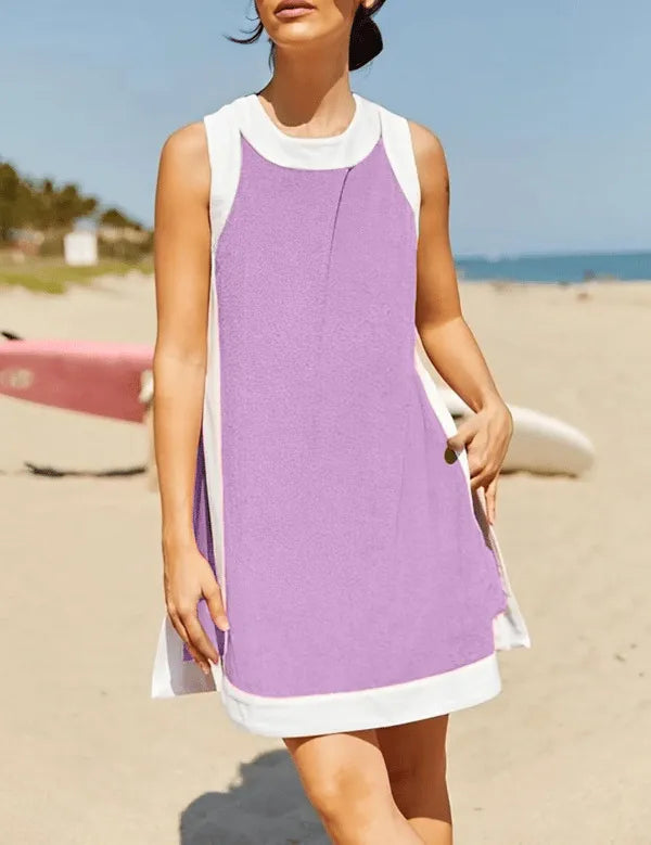 ChillFit™ ColorBlock Set Sleeveless Top + Shorts Matching Outfit 