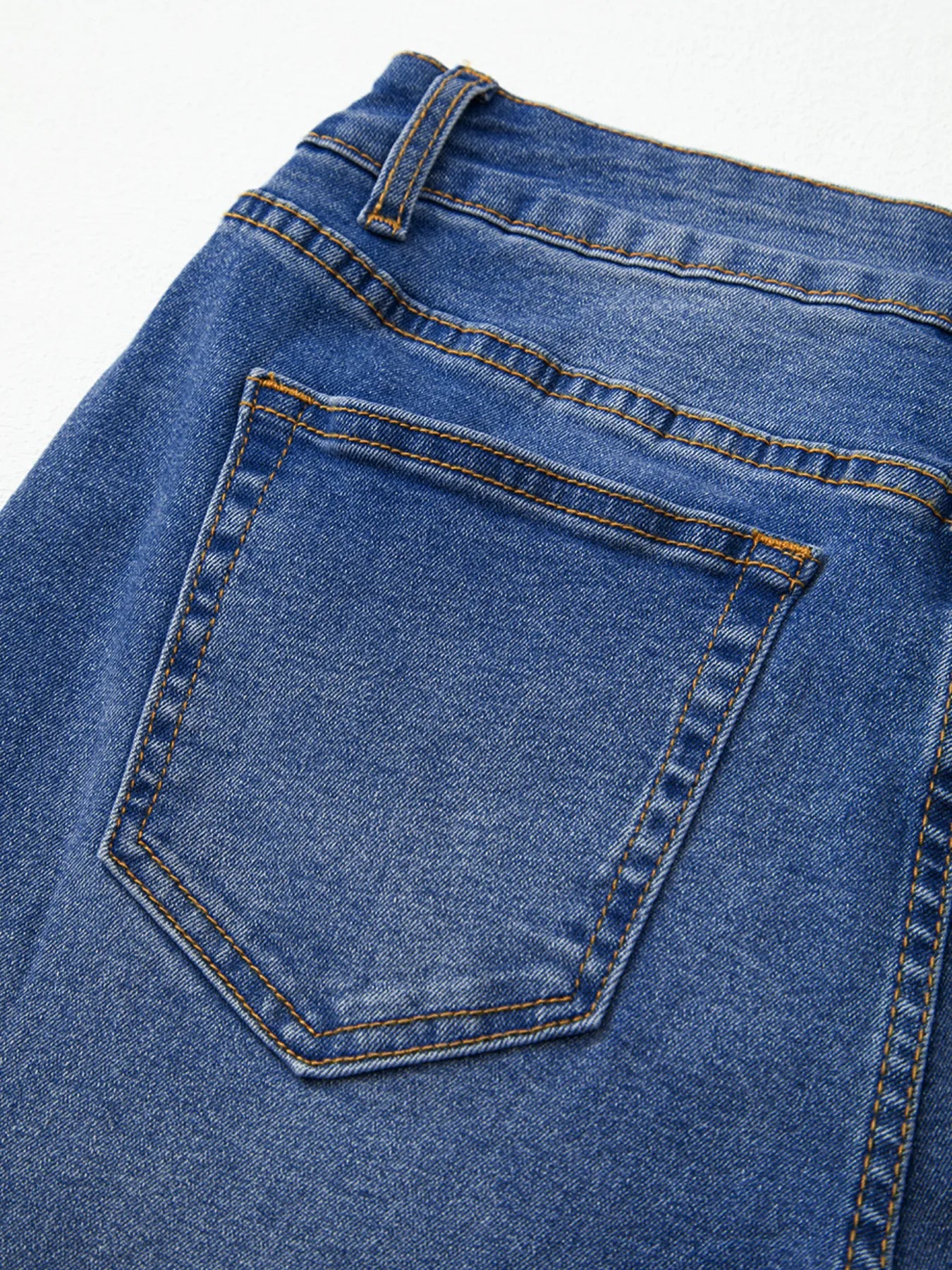 Raw Hem Unique Cuffs Straight High Rise Loose Jeans 