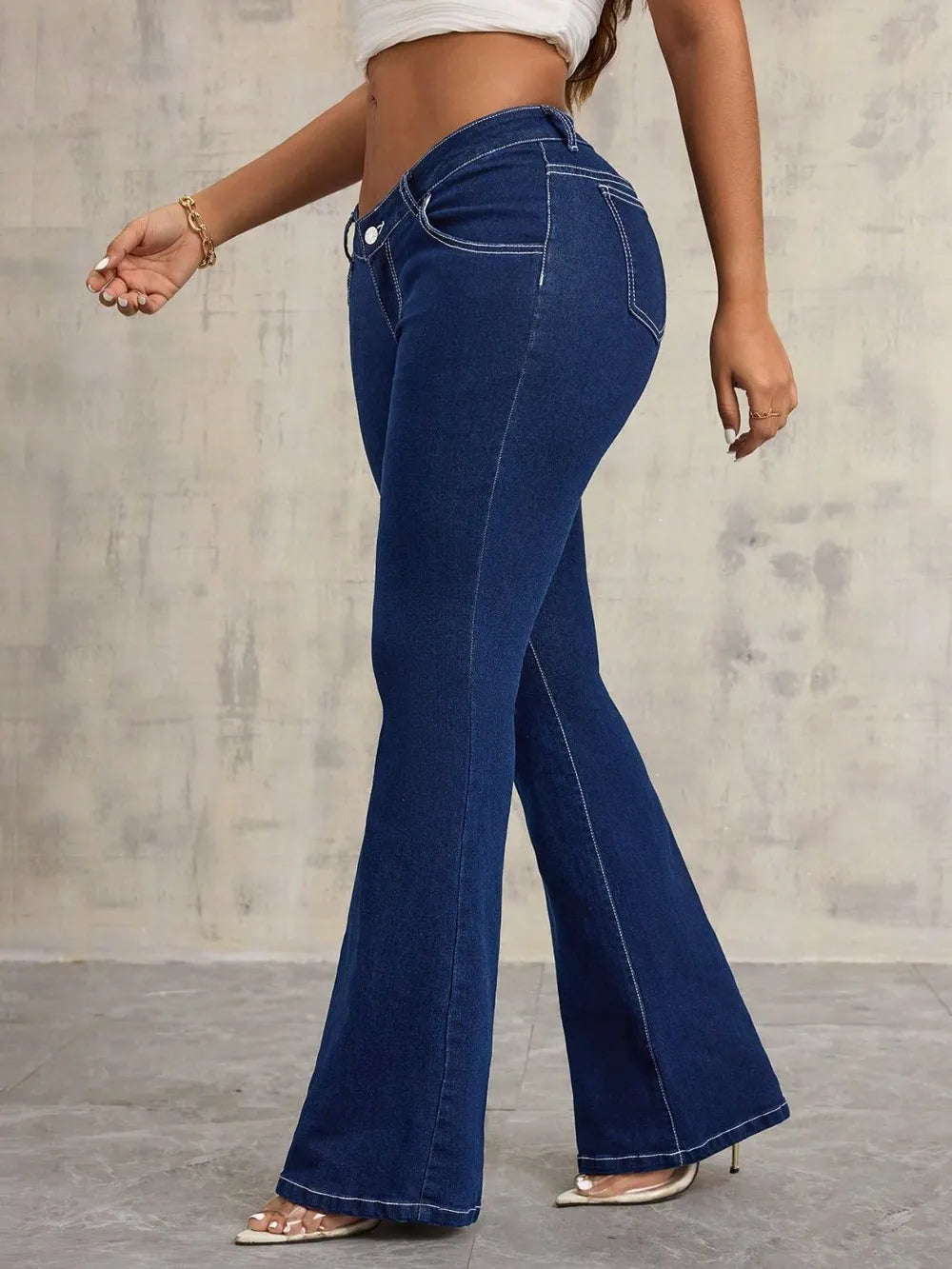 Flare Jeans with Pockets 
