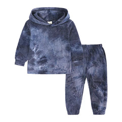 Children's Tie-Dye Hoodie and Pants Set 