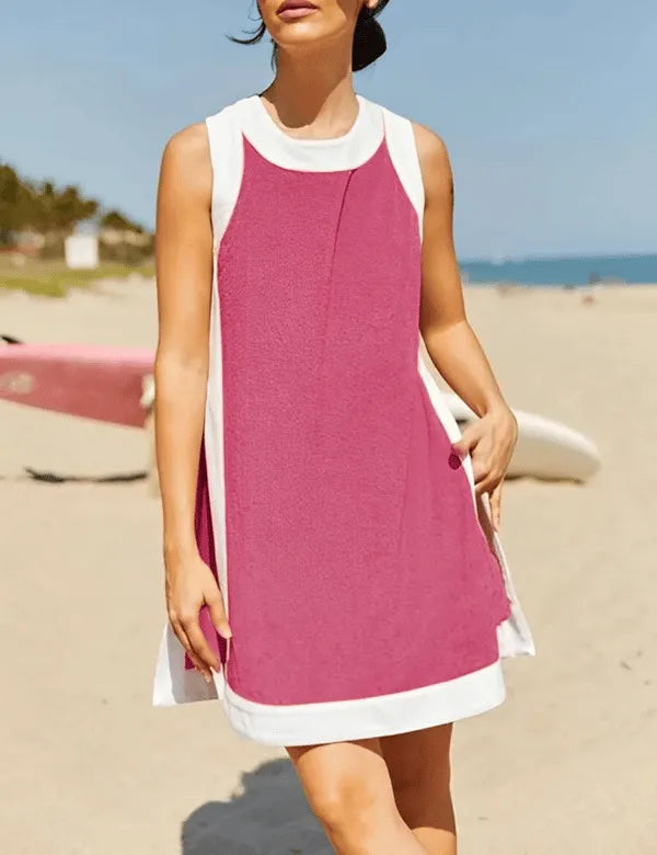 ChillFit™ ColorBlock Set Sleeveless Top + Shorts Matching Outfit 