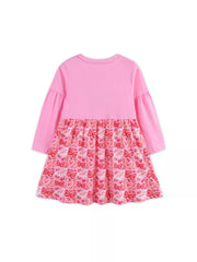 Children's Butterfly Long Sleeve Casual Dress 
