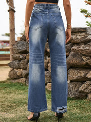 Distressed Jeans with Pockets 