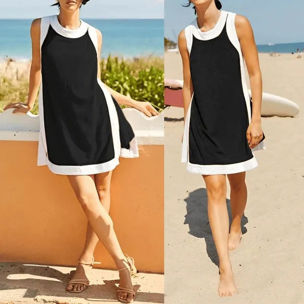 ChillFit™ ColorBlock Set Sleeveless Top + Shorts Matching Outfit 