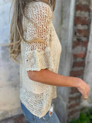 Full Size One Button Half Sleeve Cardigan Plus Size 