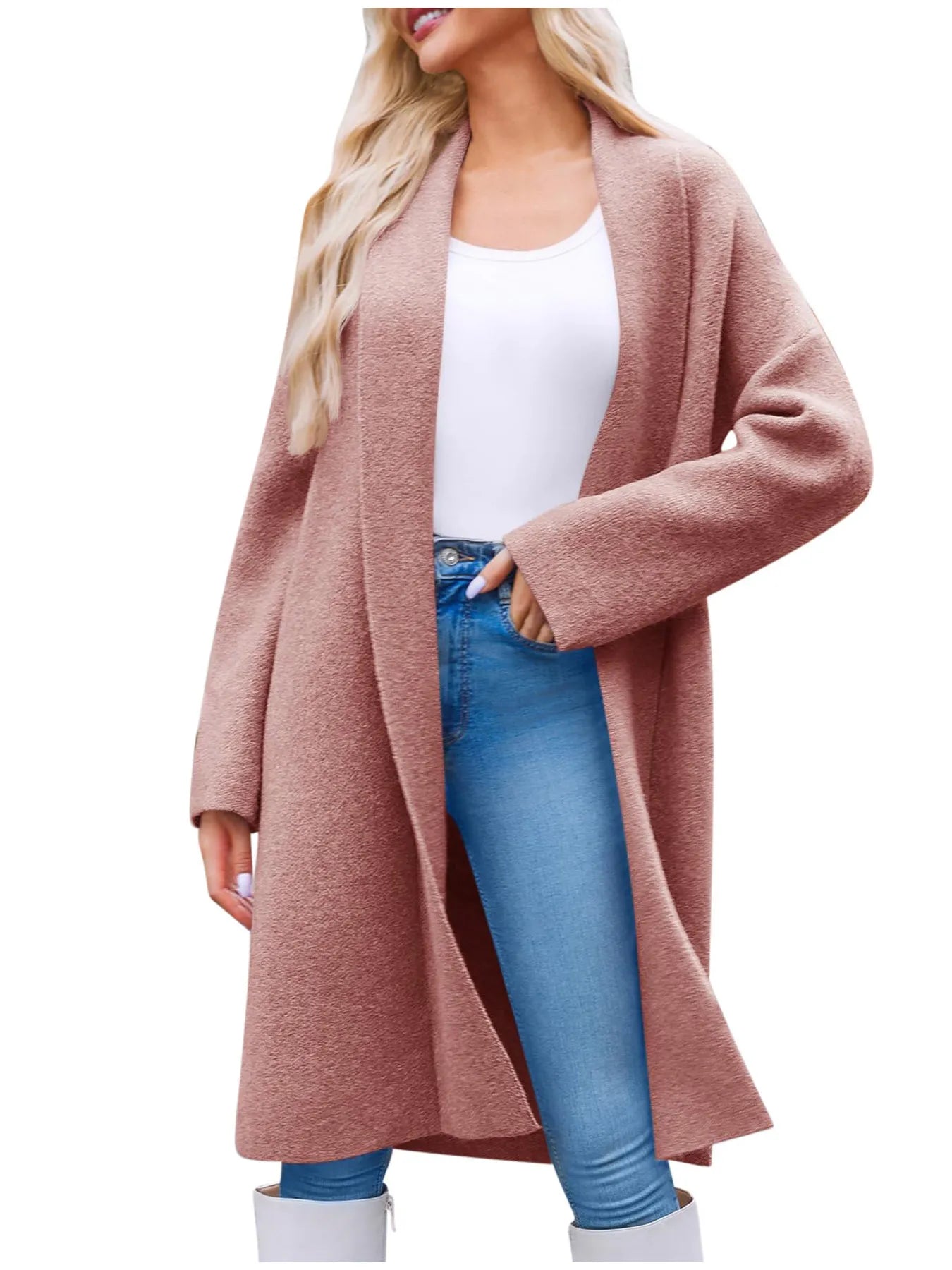 Open Front Longline Coat 
