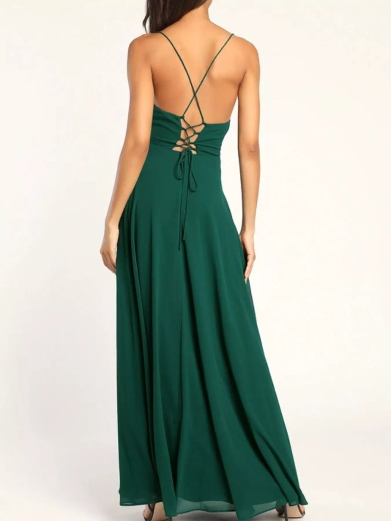 Slit Cowl Neck Maxi Dress 