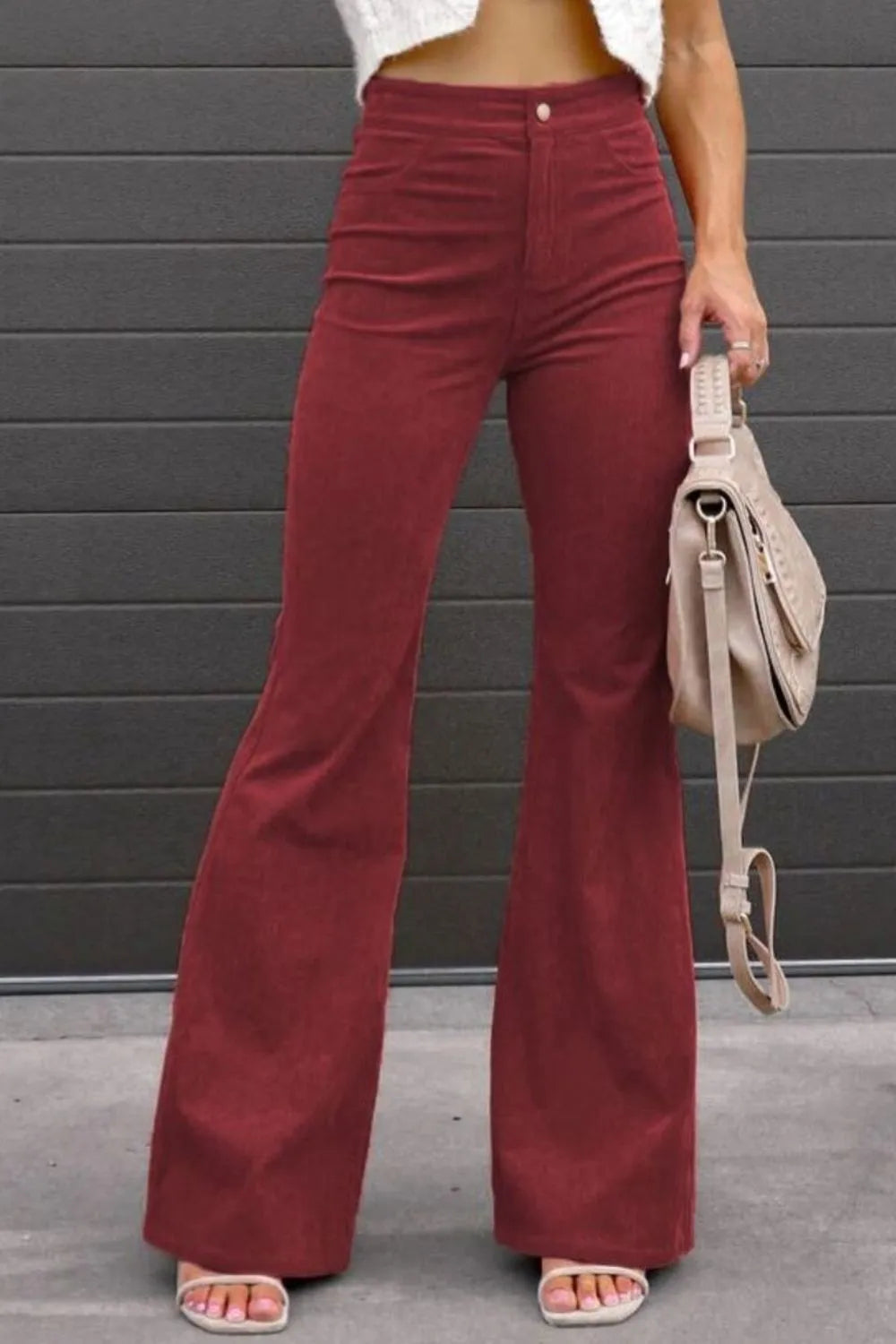 Full Size Hight Waist Bootcut Pants Plus Size 