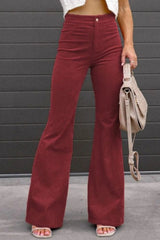 Full Size Hight Waist Bootcut Pants Plus Size 