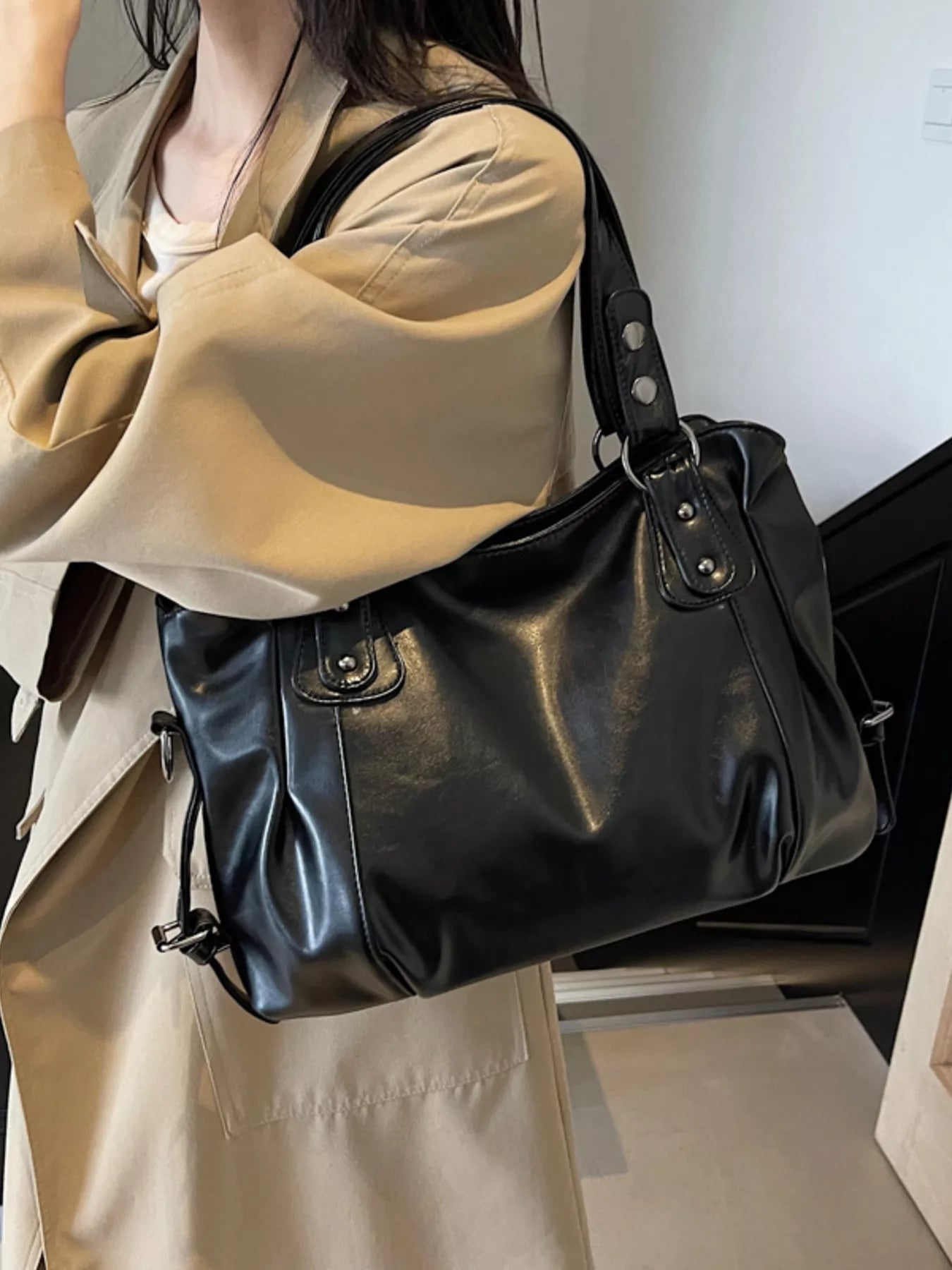 Vintage Style Leather Handbag 