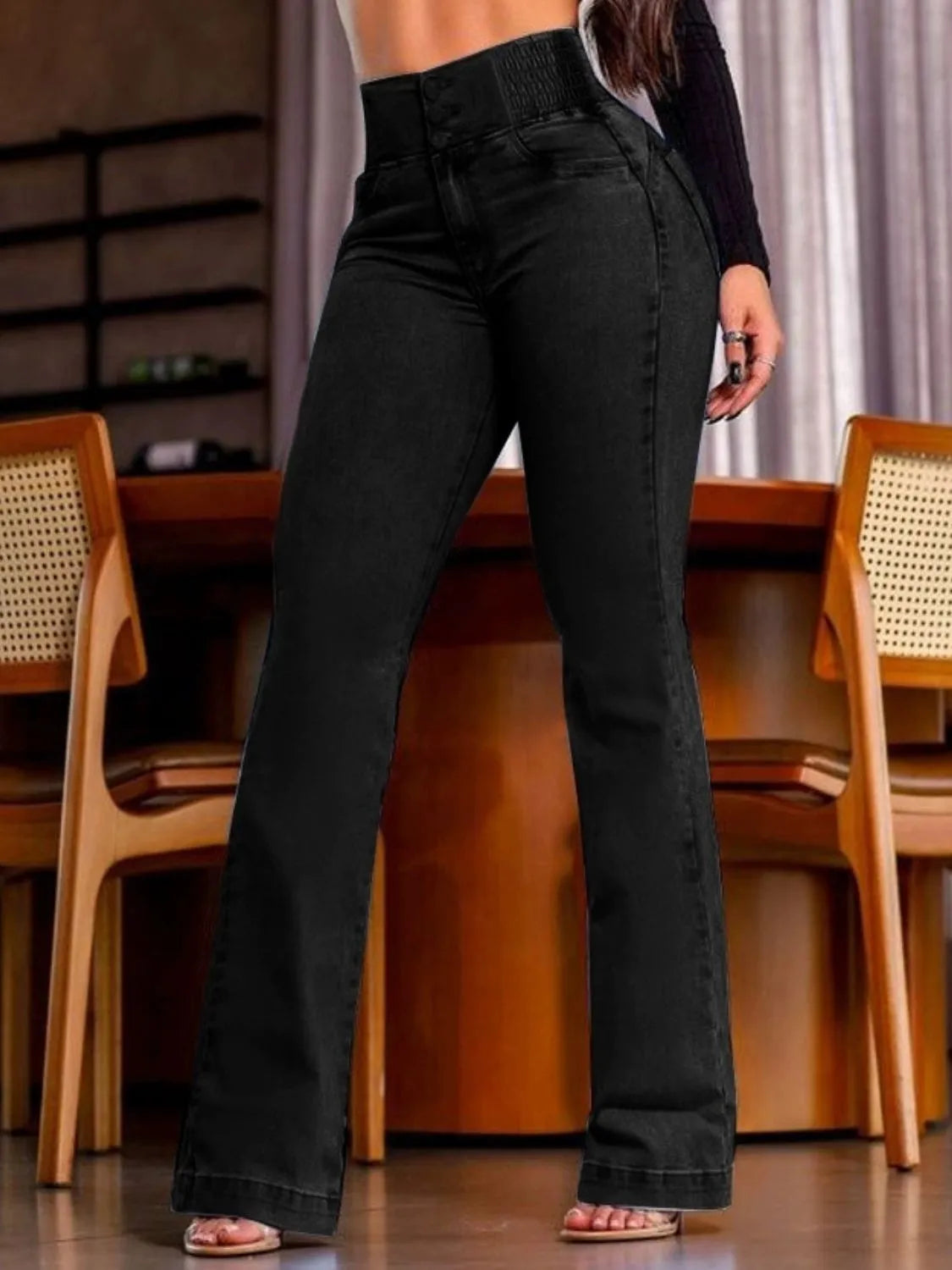 High Rise Bootcut Jeans 