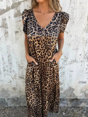 Full Size V-Neck Cap Sleeve Wide Leg Jumpsuit Plus Size 