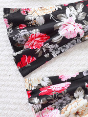 Children's Solid Top & Floral Flare Pants Set 