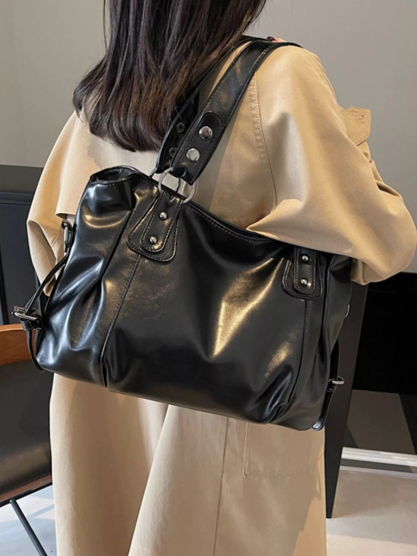Vintage Style Leather Handbag 