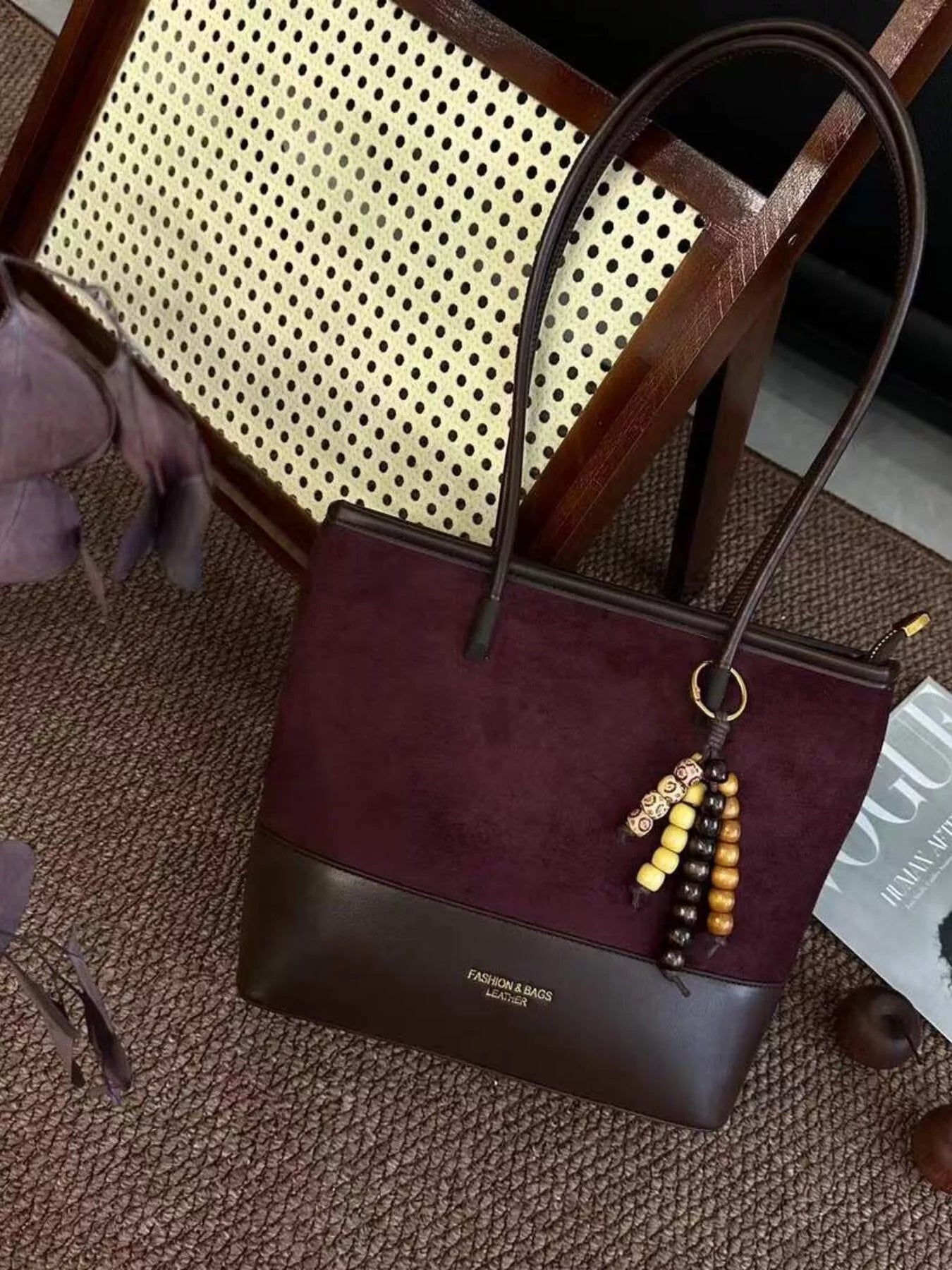 Color Block Shoulder Bag 