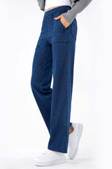 Pocketed Long Jeans 