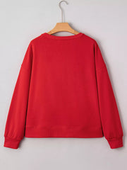 Merry Script Holiday Christmas Graphic Sweatshirt 