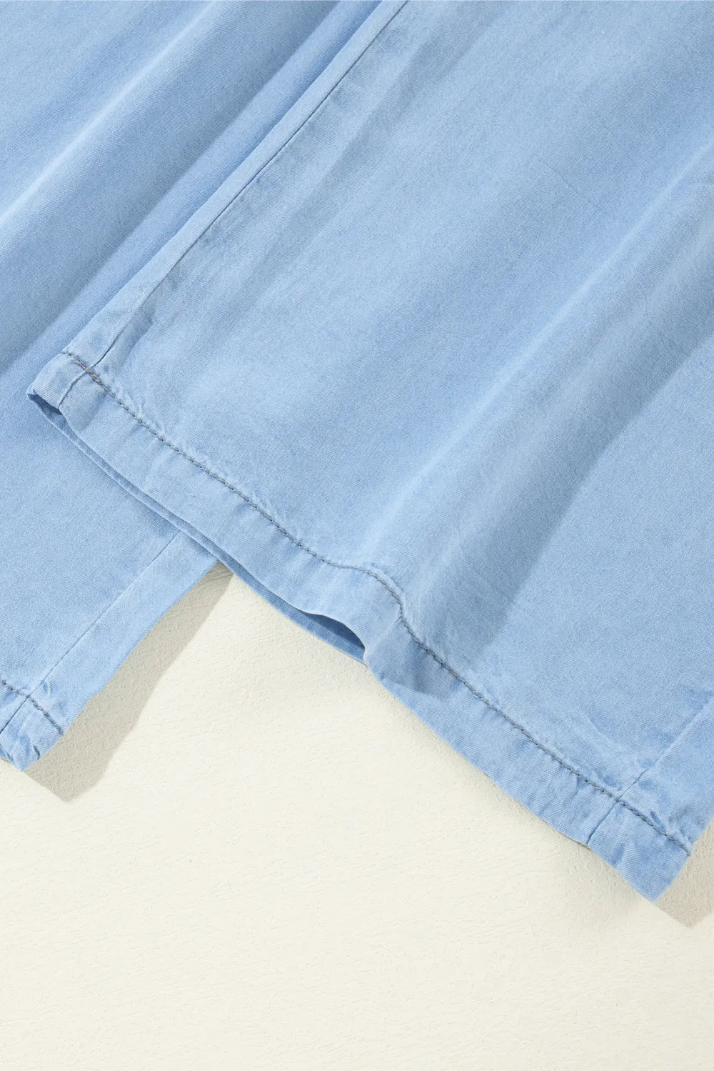 Drawstring Wide Leg Jeans 