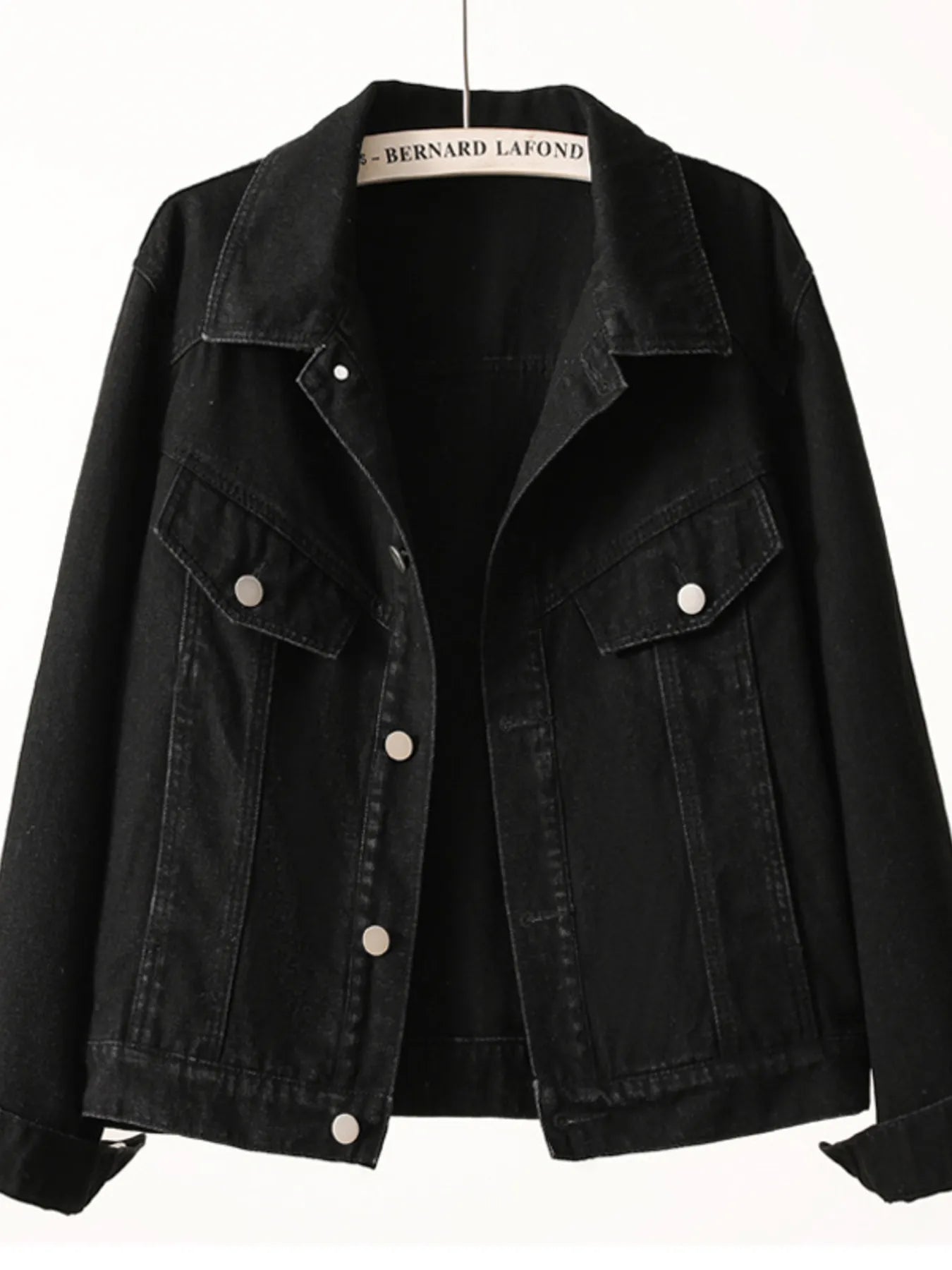 Button Up Long Sleeve Denim Jacket 