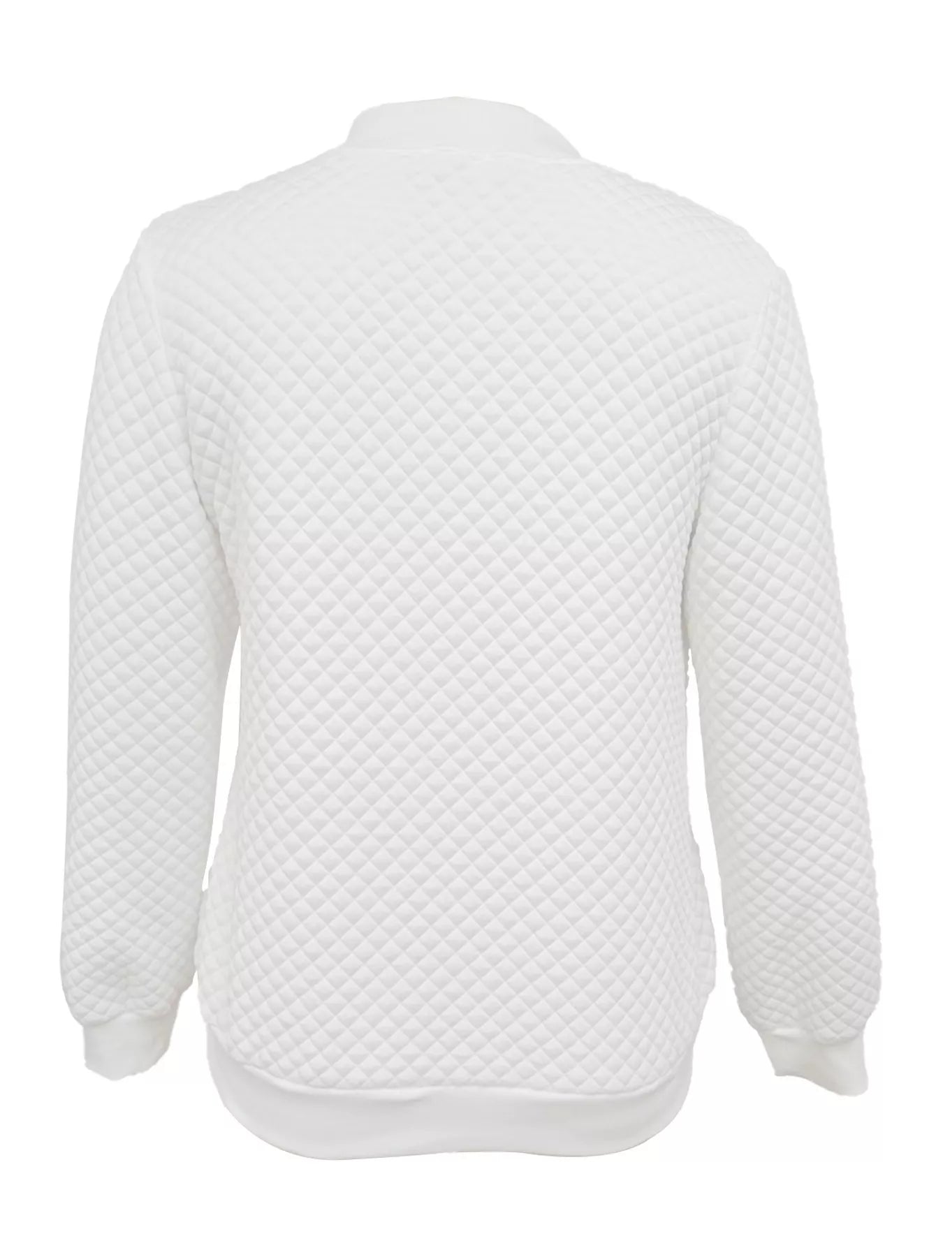 Textured Zip Up Long Sleeve Jacket 