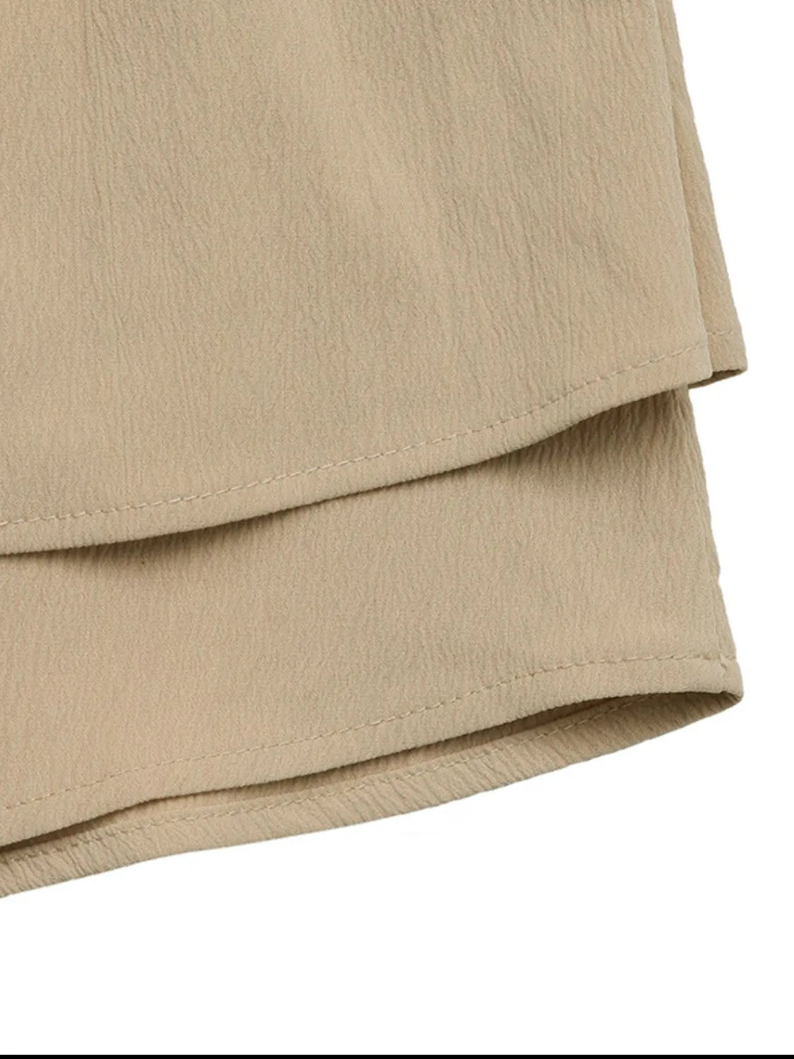 Elastic Waist Layered Skirt 