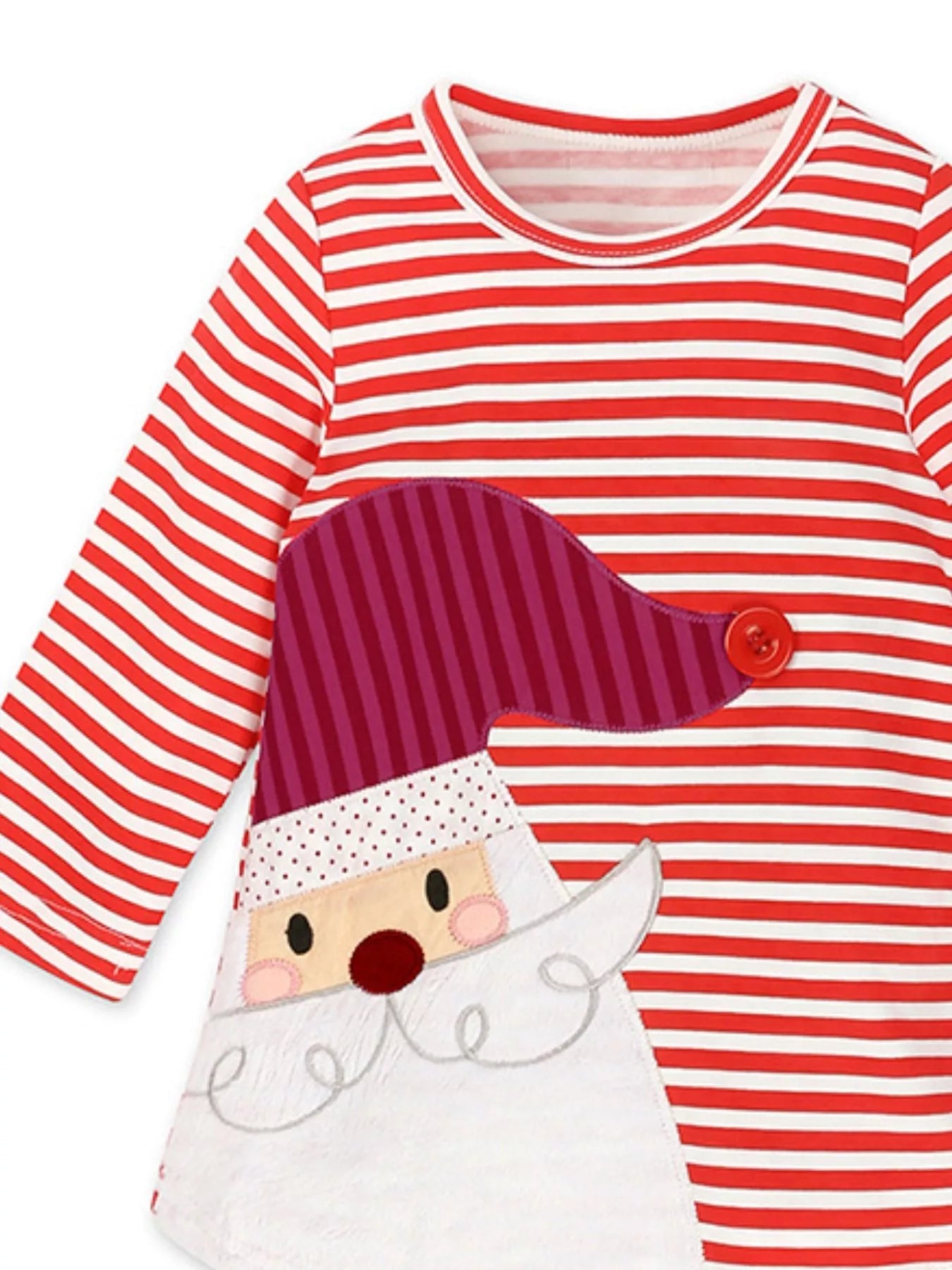 Children's Striped Long Sleeve Dress 