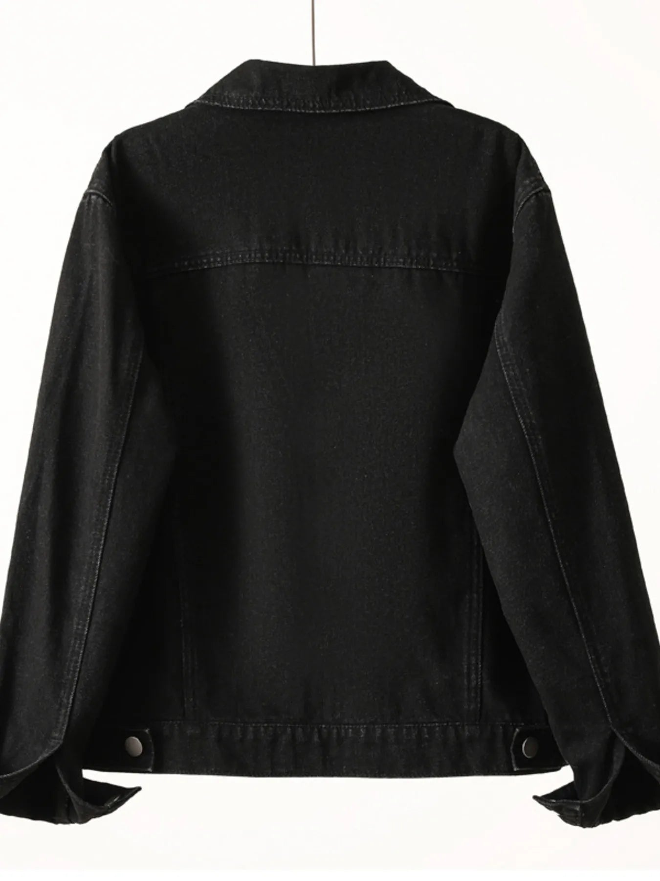 Button Up Long Sleeve Denim Jacket 