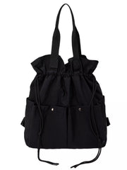 Drawstring Closure Lightweight Backpack Bag 