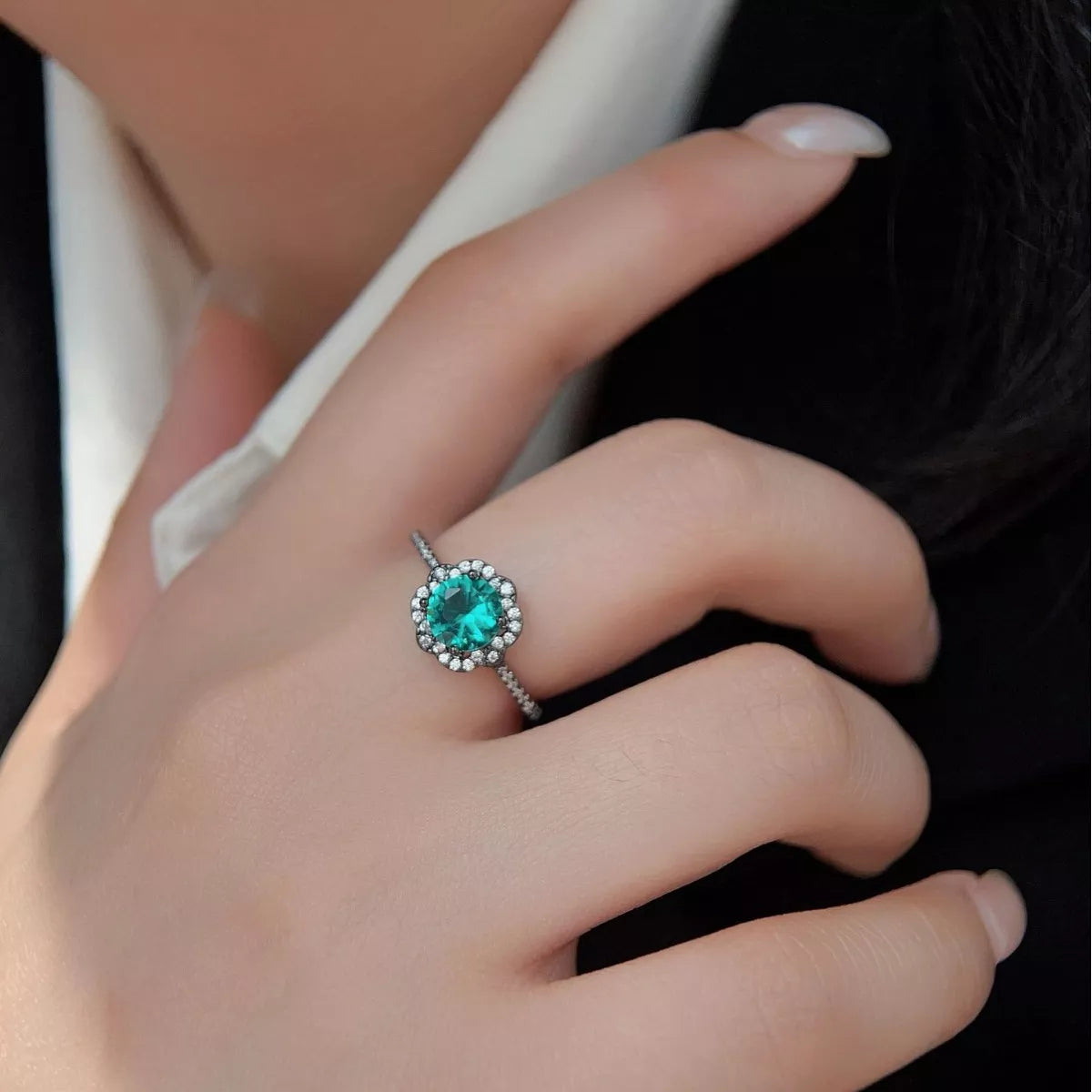 925 Sterling Silver Zircon Minimalist Ring 