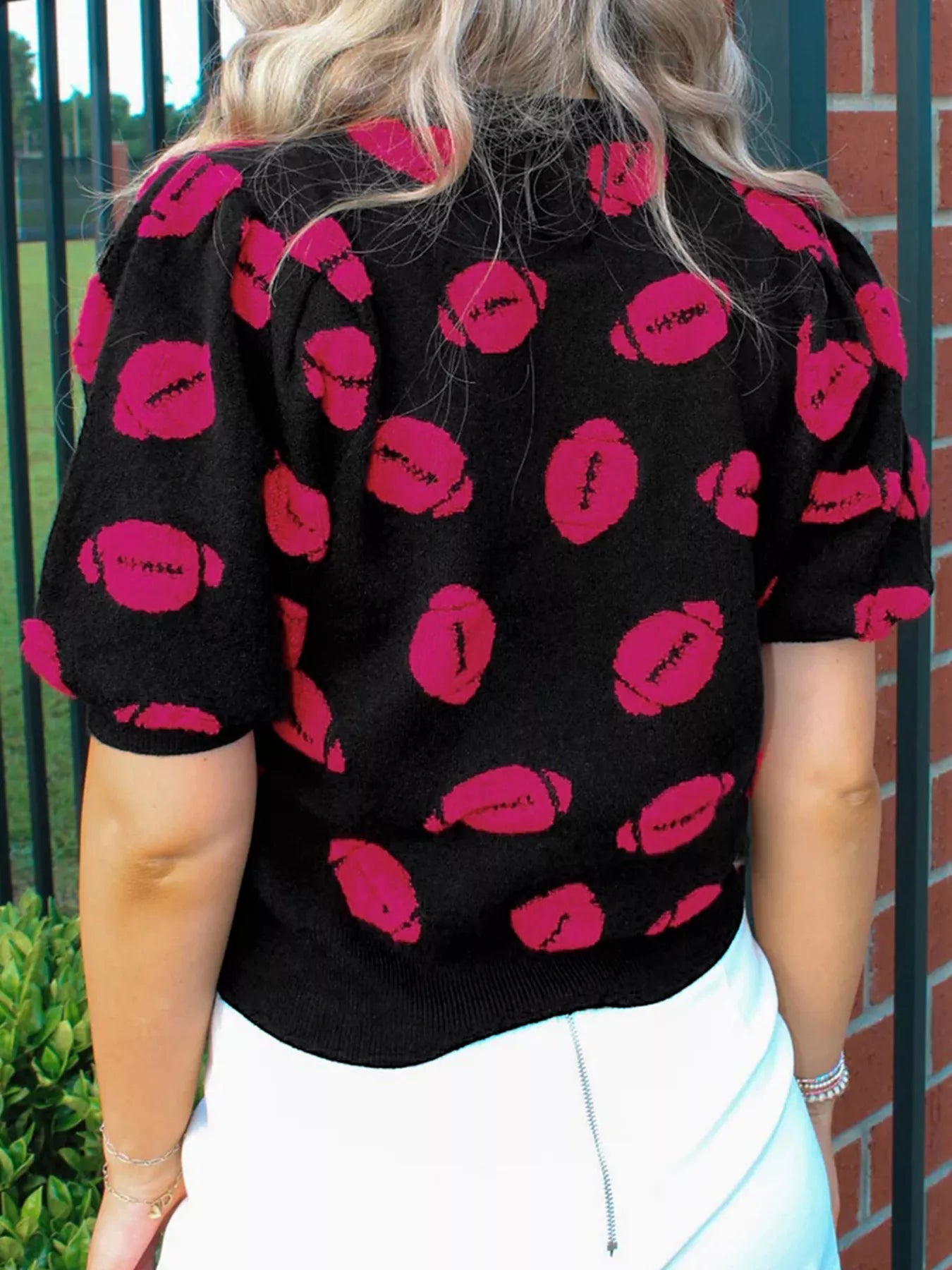 Casual Knit Short Sleeve Sweater 
