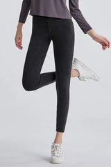 High Waist Cropped Jeans 