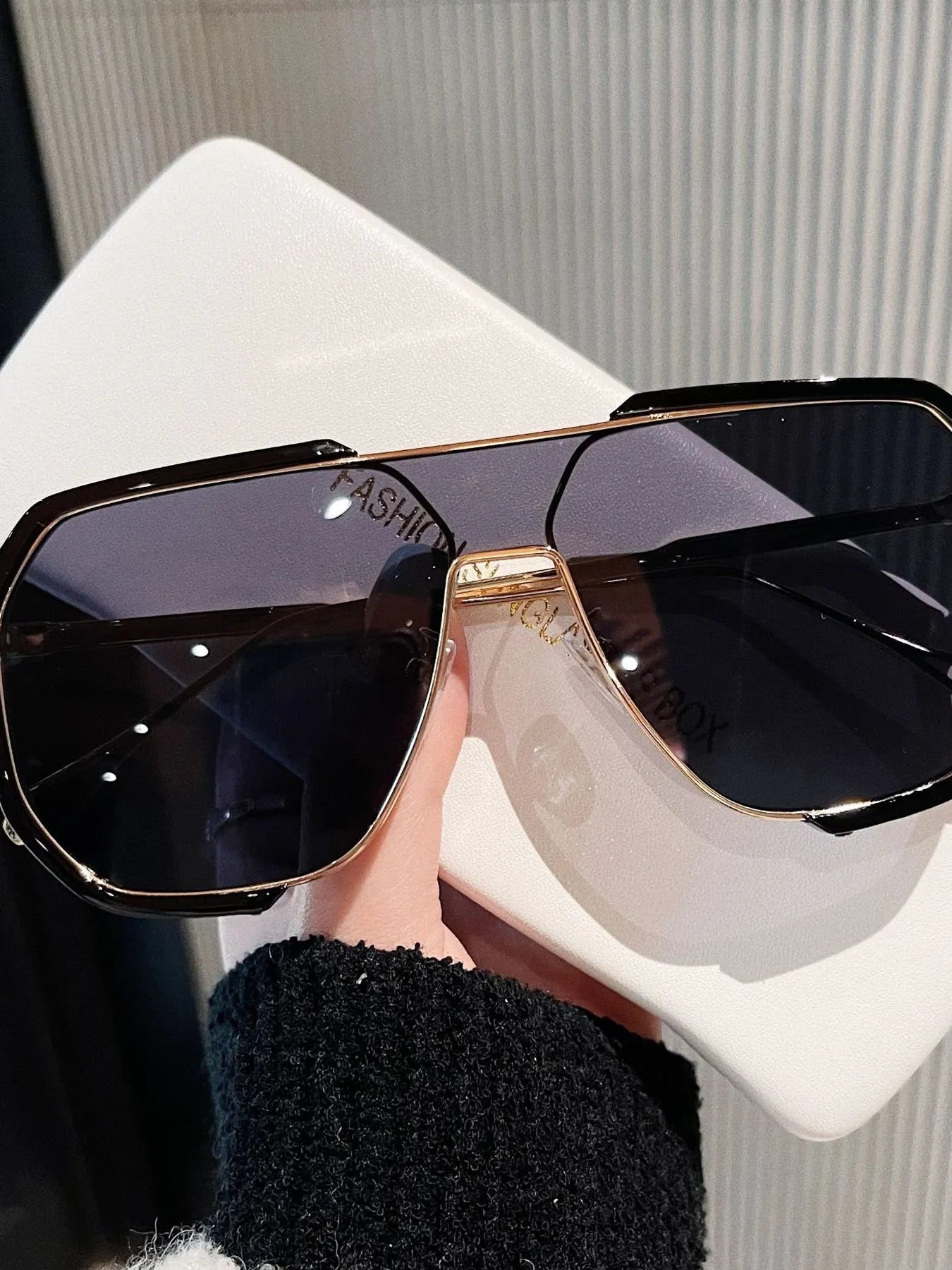 UV Protection Oversized Sunglasses 