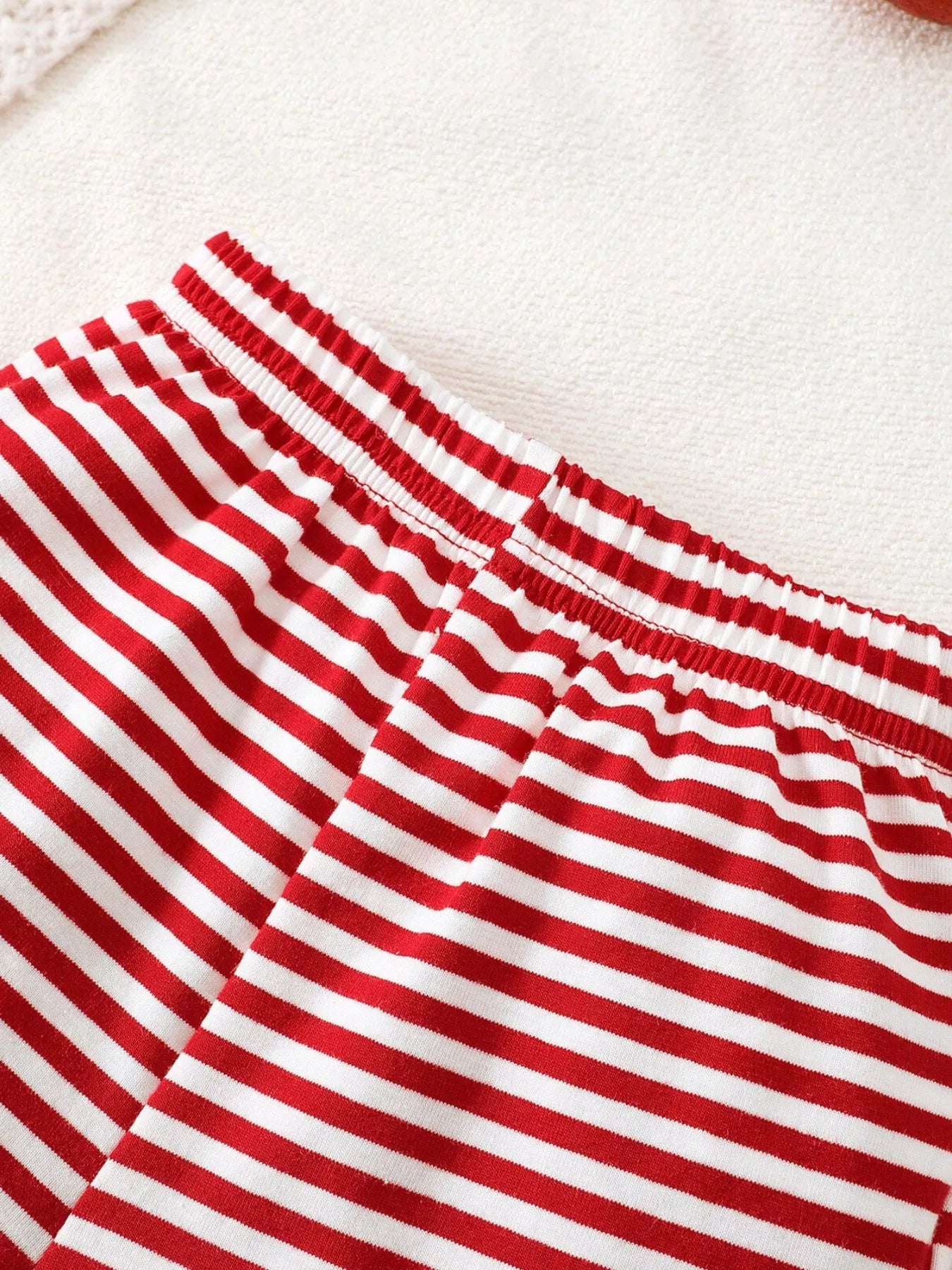 Children's Christmas Santa Striped Pajama Set 