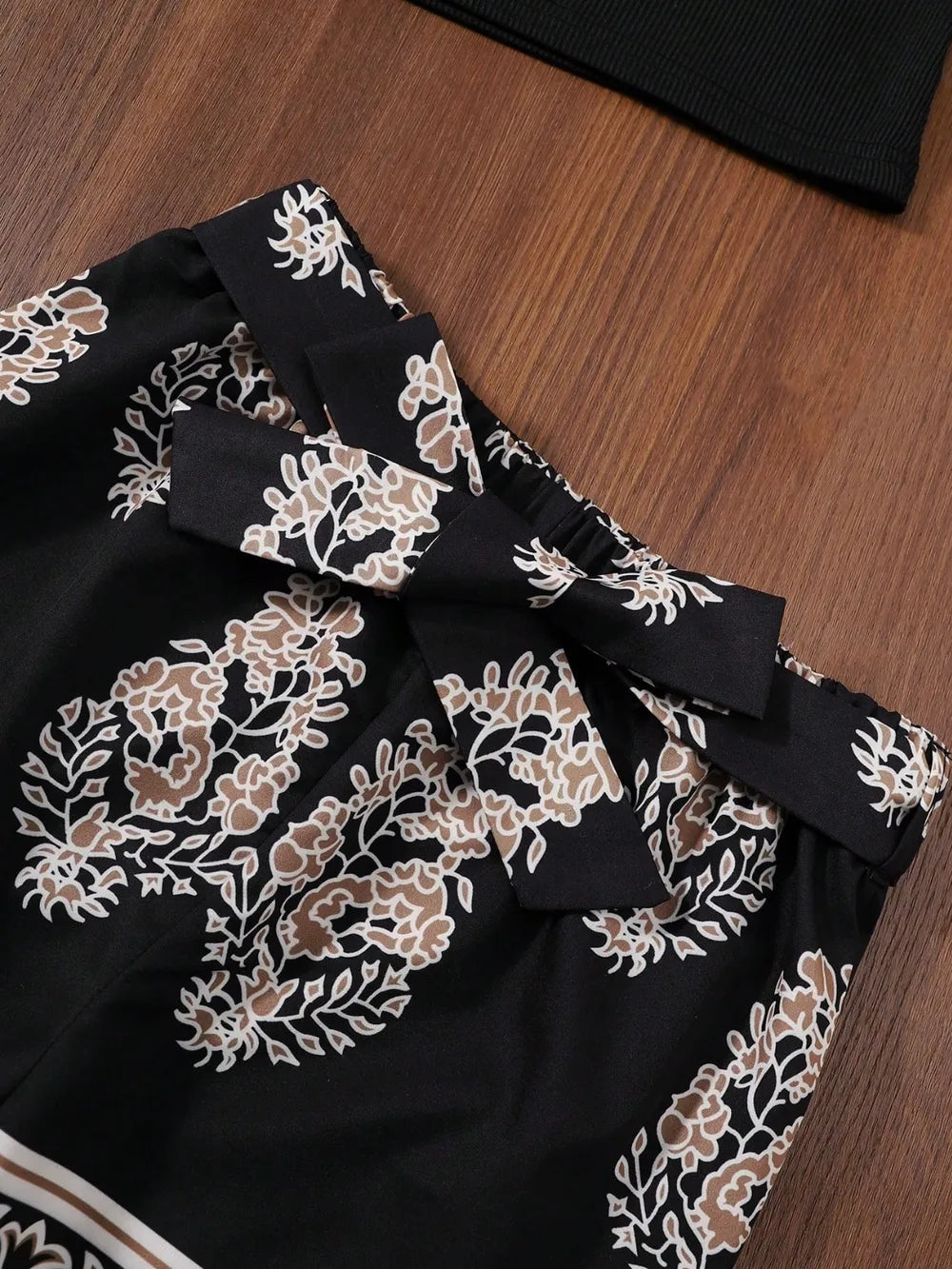 Children's Cami and Printed Pants Set 