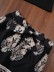 Children's Cami and Printed Pants Set 