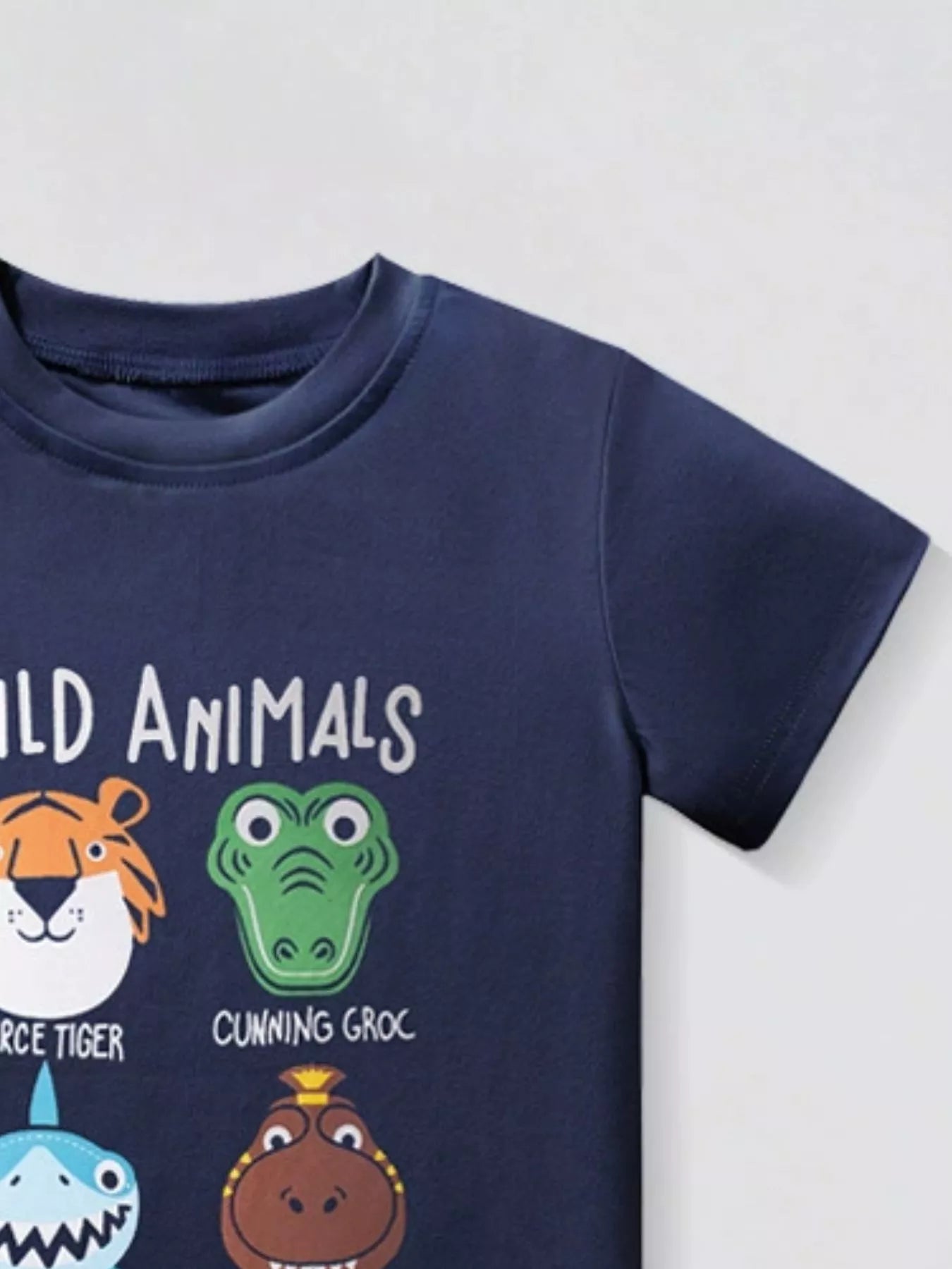 Children's Animal Crew Neck T-Shirt 