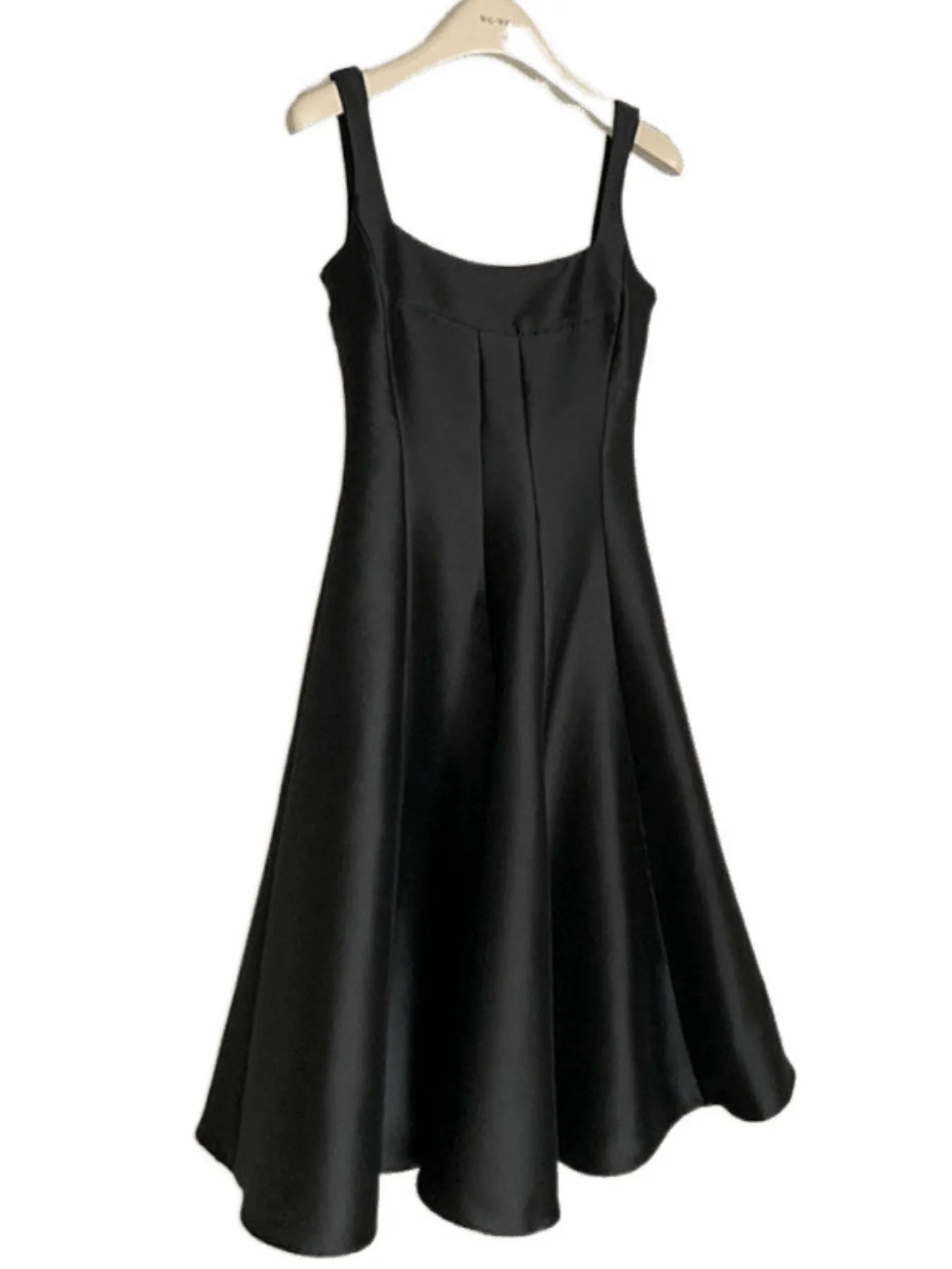 A-Line Silhouette Midi Sleeveless Dress 