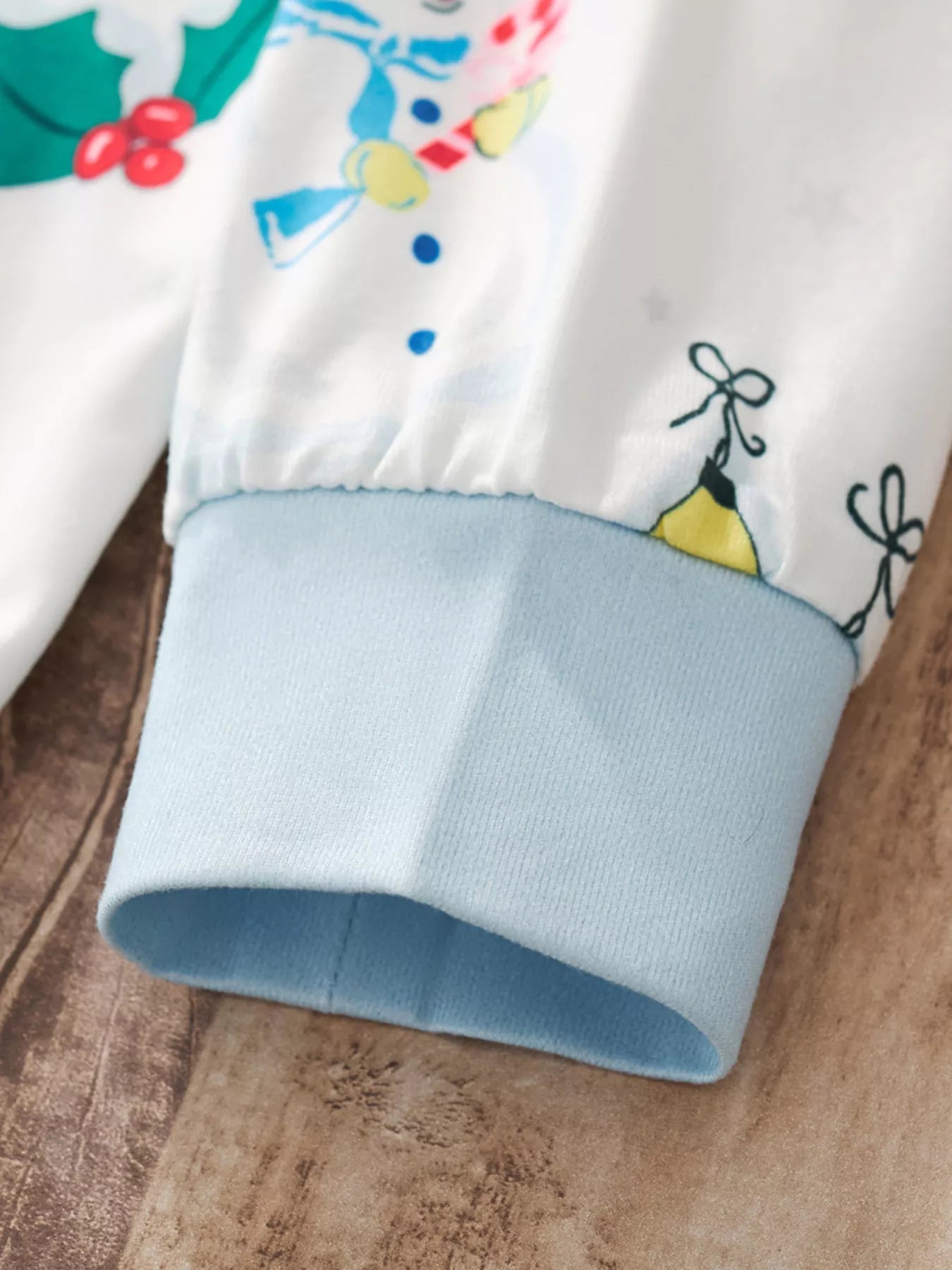 Children's Christmas Round Neck Top and Pants Set 